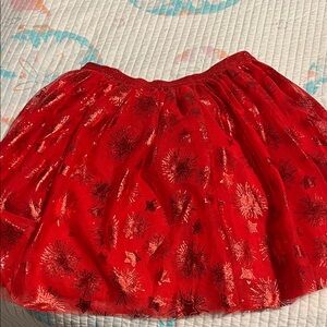 Red Starburst kids Skirt
